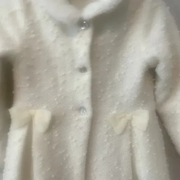 Christmas Holiday Sparkle Tulle Dress with Matching Coat Sz 4T - Picture 9 of 13